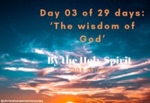 By the Holy Spirit