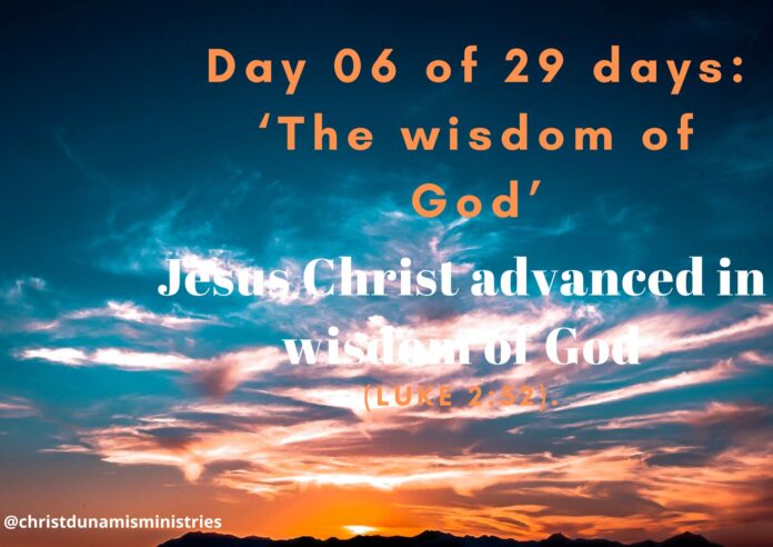 Jesus Christ advanced in wisdom of God