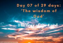 The fear of the Lord