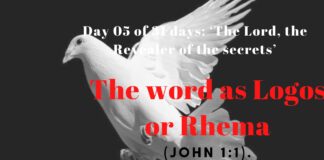 The word as Logos or Rhema