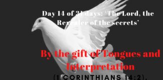 By the gift of Tongues and Interpretation