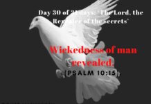 Wickedness of man revealed.