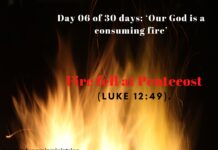 Fire fell at Pentecost