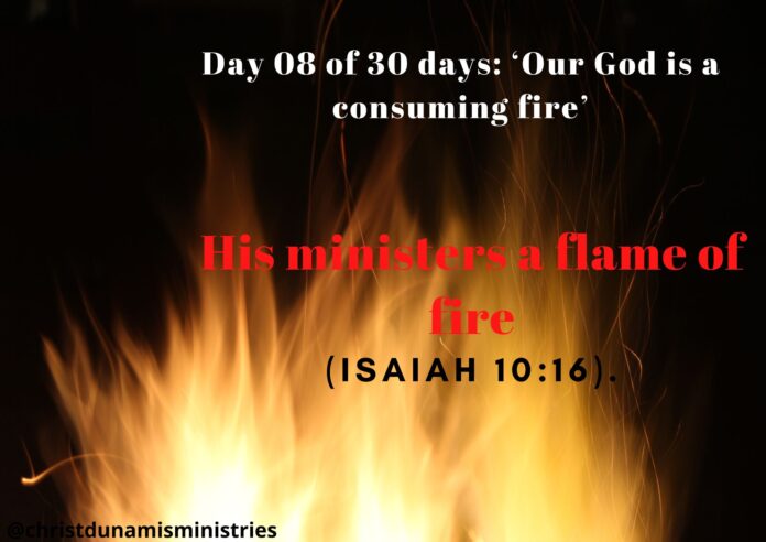 His ministers a flame of fire