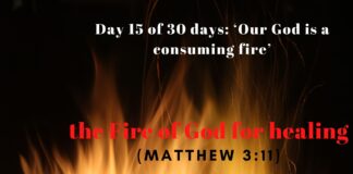 the Fire of God for healing