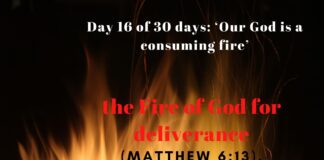 the Fire of God for deliverance