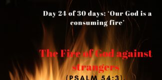 The Fire of God against strangers