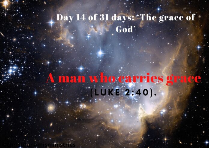 A man who carries grace