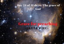 Grace for preaching