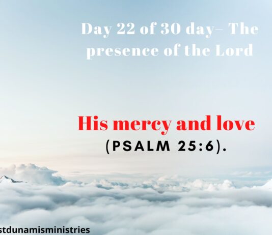 His mercy and love