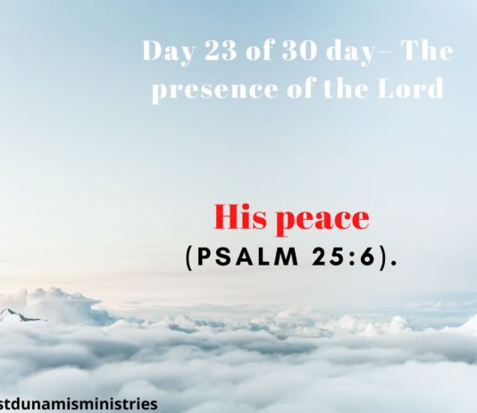 His peace