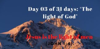 Jesus is the light of men